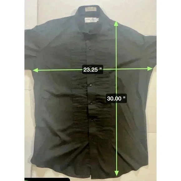 Martino Collection‎ By Henry Segal Men’s Concert Black Shirt L 36-37 - Picture 5 of 5